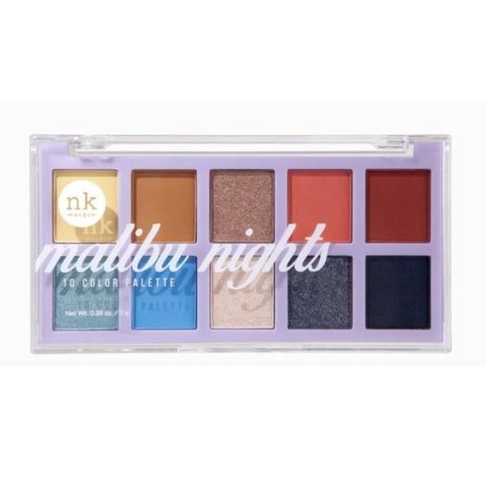 Malibu nights 10 shade color eyeshadow makeup palette